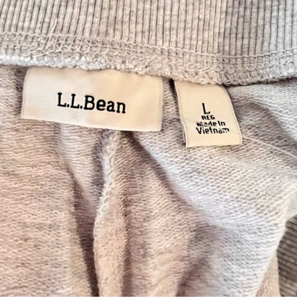 NWT- LL Bean Ultra Soft Gray Wide Leg Sweatpants. - Picture 6 of 6